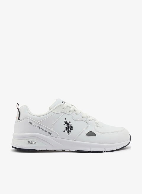 أحذية رياضية بيضاء للرجال من U.S. Polo Assn. طراز VANCE GLB 6FX - أحذية كاجوال فاخرة لراحة يومية
