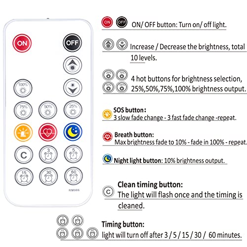 Kintion LED Vanity Mirror Lights with RF Remote, Dimmable Hollywood Style 13ft(4m), Bathroom Waterproof, for Full Body Mirror, Makeup Mirror, Vanity Mirror, Bathroom Mirror(Mirror Not Include) - Image 3