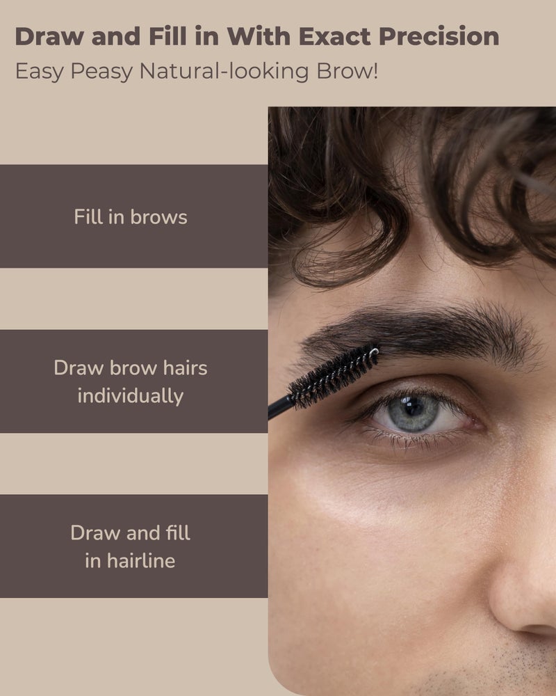 OBgE Easy Pencil Brow (Dark Brown, 0.003oz) - Ultra Fine Eyebrow Pencil with Brush for Precise and Effortless Brow Shaping. Long Lasting Natural Color. - Image 4