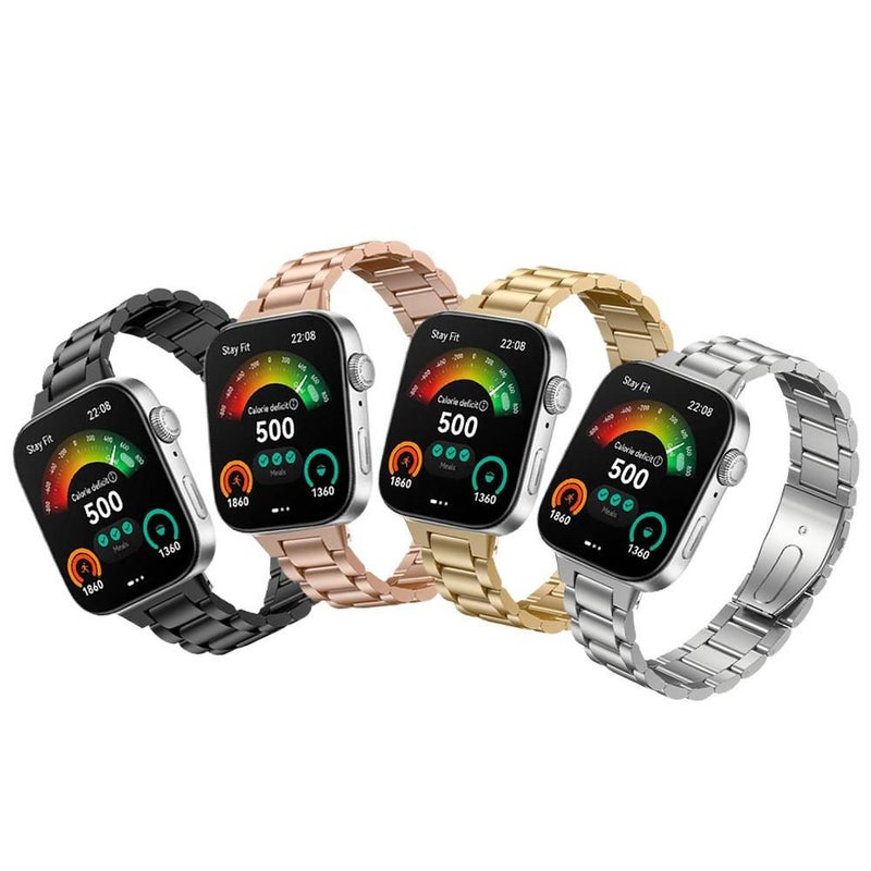 Metal Portable Smartwatch Band in Rose Gold for daily smartwatch wear and replacement strap Family Use Everyday Use Home Use Travel Use Outdoor - Image 2