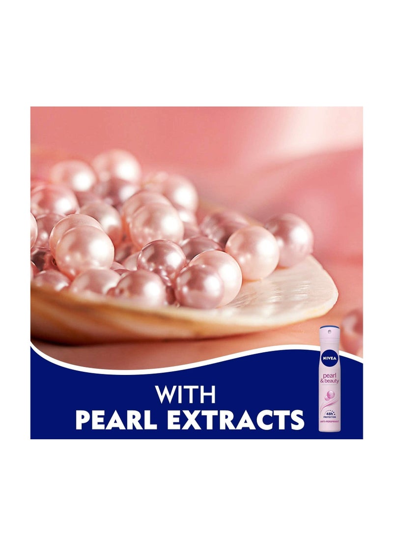 Nivea Nivea Pearl and Beauty Antiperspirant for Women 150ml pack of 2  - Image 2
