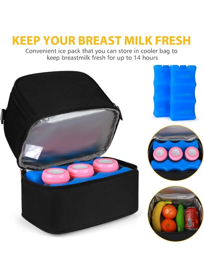 accmor حقيبة تبريد حليب الأم من أكمور مع حزمة ثلج - Image 3