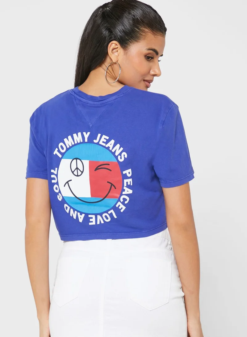 TOMMY JEANS Crew Neck Logo T-Shirt