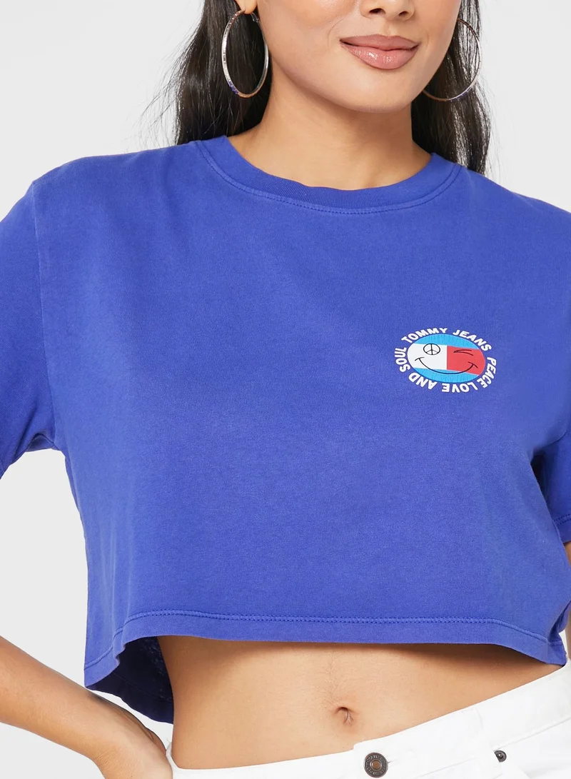 TOMMY JEANS Crew Neck Logo T-Shirt