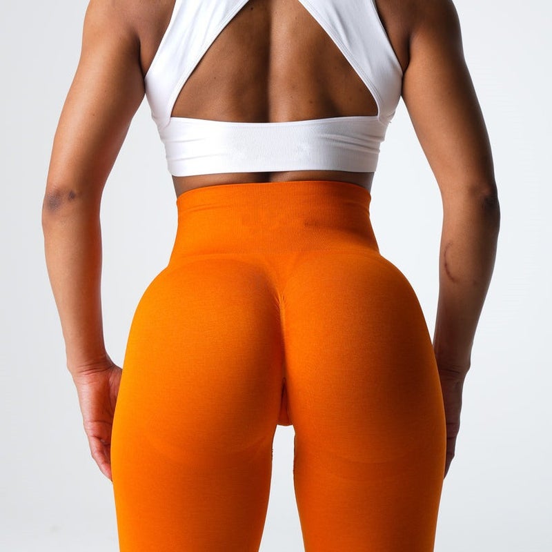 Specially Designed For Tight-Fitting Butt-Lifting Smiley Pants 2.0 Cationic Fitness Pants Yoga Pants Seamless Nine-Point Pants - Image 4