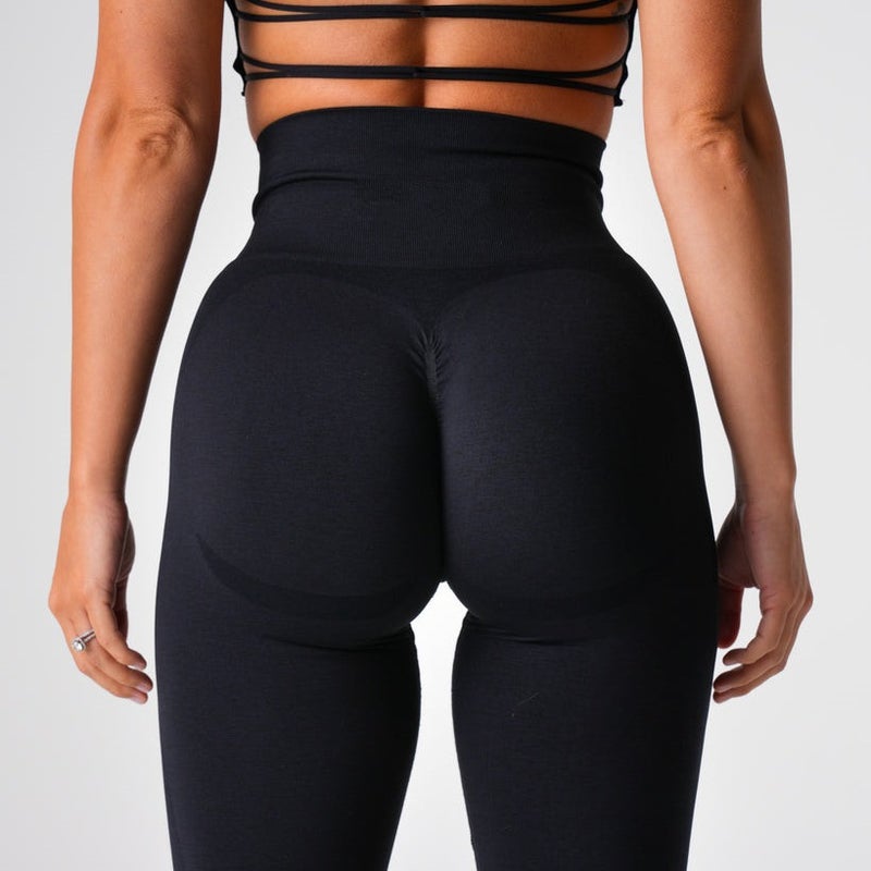 Specially Designed For Tight-Fitting Butt-Lifting Smiley Pants 2.0 Cationic Fitness Pants Yoga Pants Seamless Nine-Point Pants - Image 3