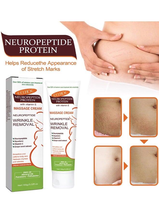 إيلهو بروتين الببتيد العصبي كريم التدليك تتلاشى ندبة علامات الحمل العناية كريم تدليك البشرة الناعمة - Image 5