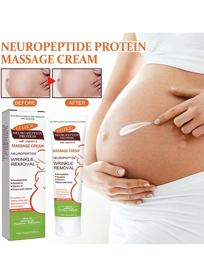 إيلهو بروتين الببتيد العصبي كريم التدليك تتلاشى ندبة علامات الحمل العناية كريم تدليك البشرة الناعمة - Image 2
