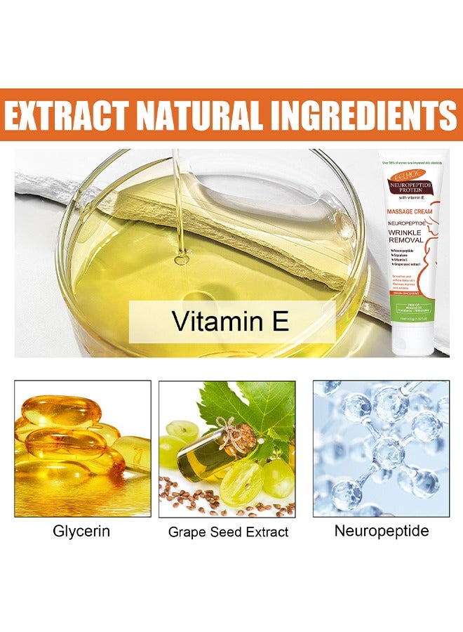 إيلهو بروتين الببتيد العصبي كريم التدليك تتلاشى ندبة علامات الحمل العناية كريم تدليك البشرة الناعمة - Image 3