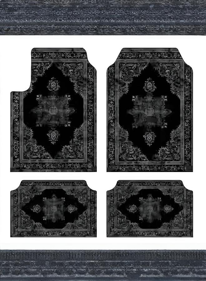 Classic 4-Piece Car Floor Mat Set - Wear-Resistant & Stain-Resistant - Image 1