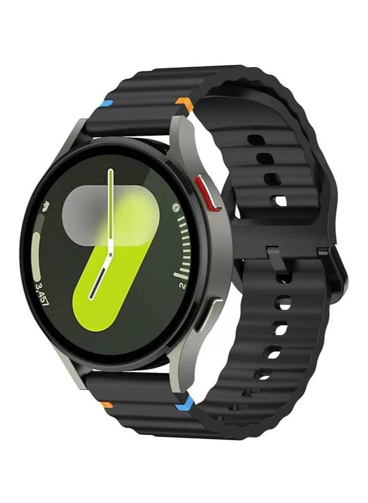 20 mm Silicone Watch Strap, Quick Release Watch Straps for Men and Women, Skin-friendly, Soft, Replacement Strap for 20 mm Compatible with Amazfit/Huawei/MI/Fossil/samsung - Image 1