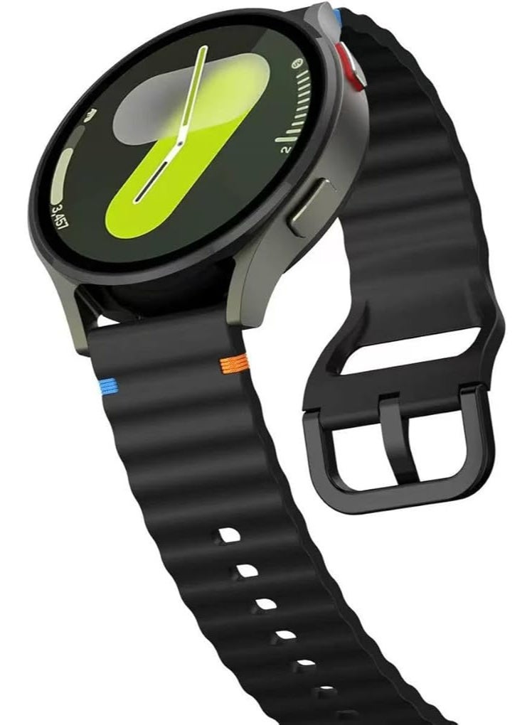 20 mm Silicone Watch Strap, Quick Release Watch Straps for Men and Women, Skin-friendly, Soft, Replacement Strap for 20 mm Compatible with Amazfit/Huawei/MI/Fossil/samsung - Image 4