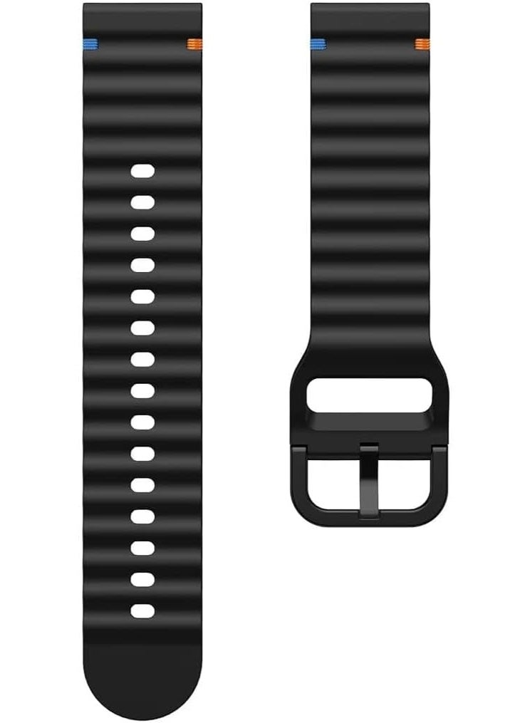 20 mm Silicone Watch Strap, Quick Release Watch Straps for Men and Women, Skin-friendly, Soft, Replacement Strap for 20 mm Compatible with Amazfit/Huawei/MI/Fossil/samsung - Image 2