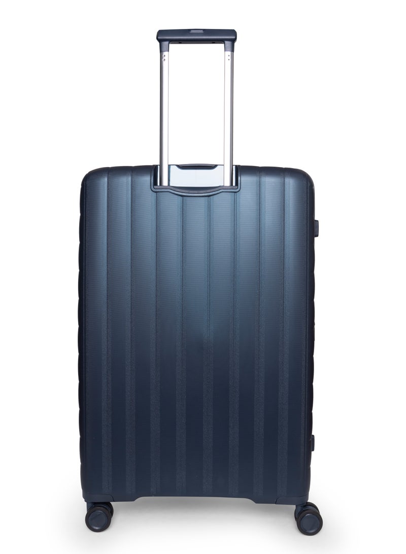 GIORDANO Giordano Titanium 28-Inch Check-In Luggage – Large Hard Shell Trolley Suitcase with Extra Secure Lock, Expandable Luggage Design, 360° Double Spinner Wheels, Lightweight Unbreakable Travel Bag – Navy  - Image 3