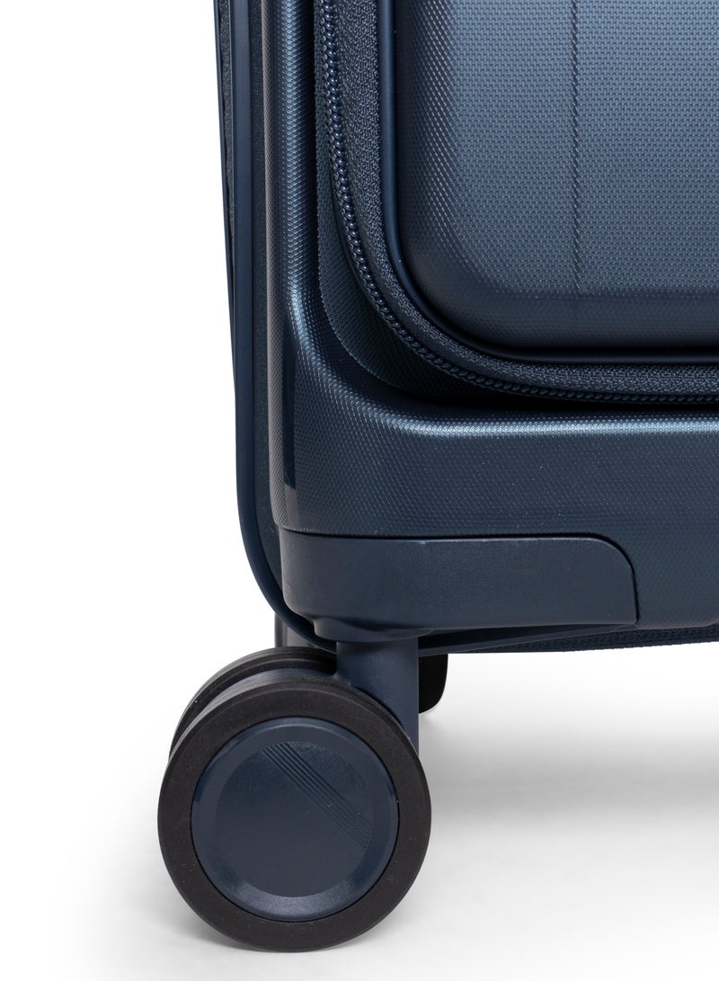 GIORDANO Giordano Titanium 28-Inch Check-In Luggage – Large Hard Shell Trolley Suitcase with Extra Secure Lock, Expandable Luggage Design, 360° Double Spinner Wheels, Lightweight Unbreakable Travel Bag – Navy  - Image 5