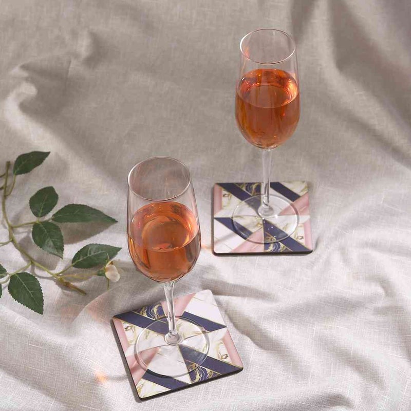 Wonderchef Casablanca Marble Mosiac Coaster -Set of 6 - Image 2
