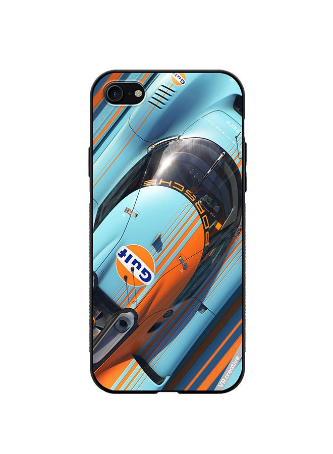 VR CREATIVE Protective Case Cover For Apple iPhone SE (2022) Porsche Gulf Design Multicolour - Image 1