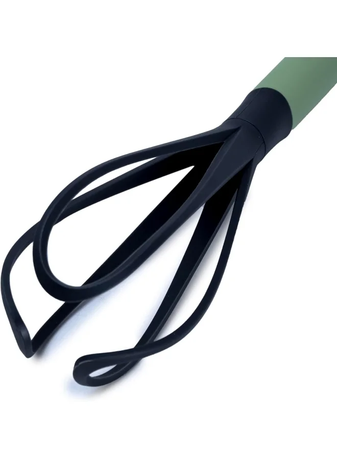 كويزين أرت Pp Handle Nylon Whisk With Bind Card, Pesto Green