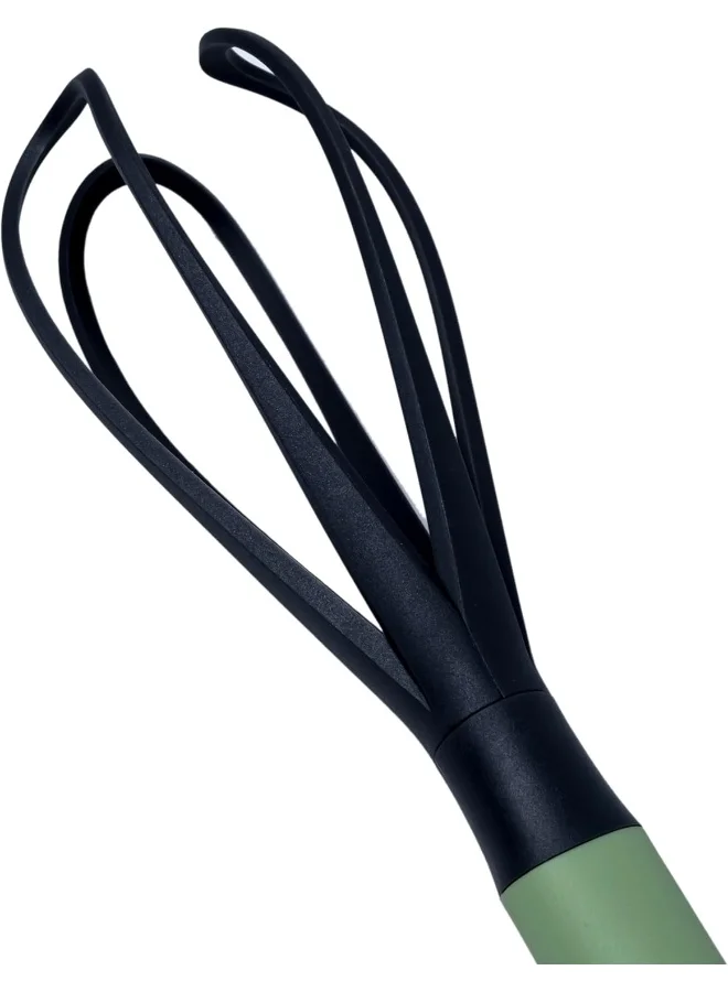 Cuisine Art Pp Handle Nylon Whisk With Bind Card, Pesto Green