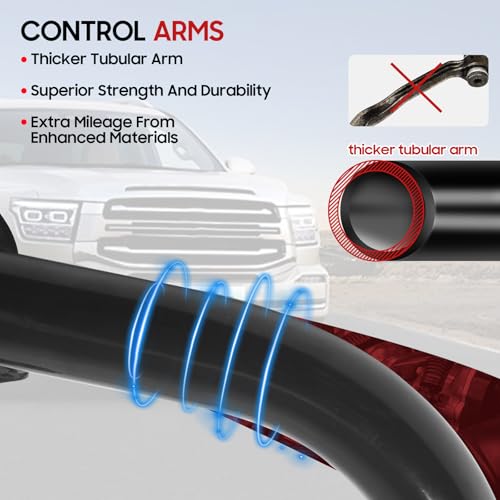 Autoptzxd 2-4" Lift Upper Control Arms for 2004-2023 Tacoma, Front Control Arm for Toyota Hilux Fortuner 2004-2024, Adjustable Suspension Tubular for 2005+ Prerunner - Image 4