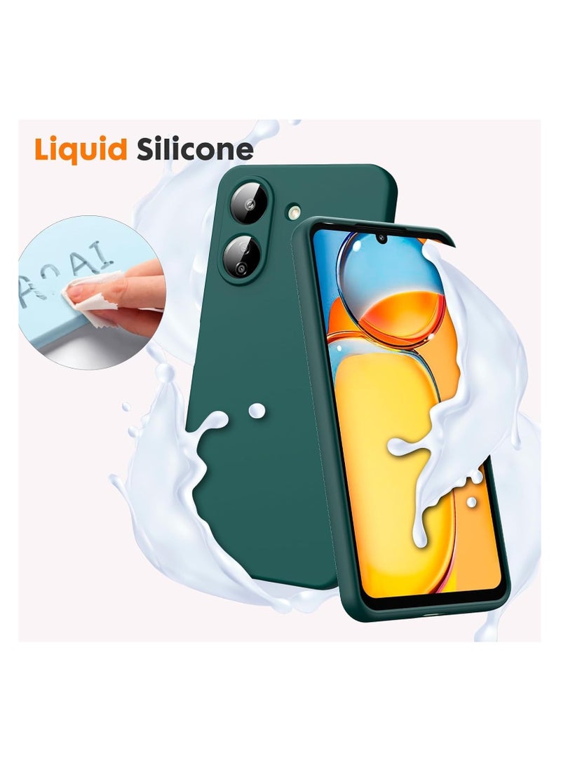 بورتوني غطاء حماية لهاتف Xiaomi Redmi 13C مصنوع من السيليكون الناعم من مادة TPU وغطاء واقي خفيف الوزن للصدمات مع حماية للكاميرا مصمم لهاتف Xiaomi Redmi 13C - Image 3