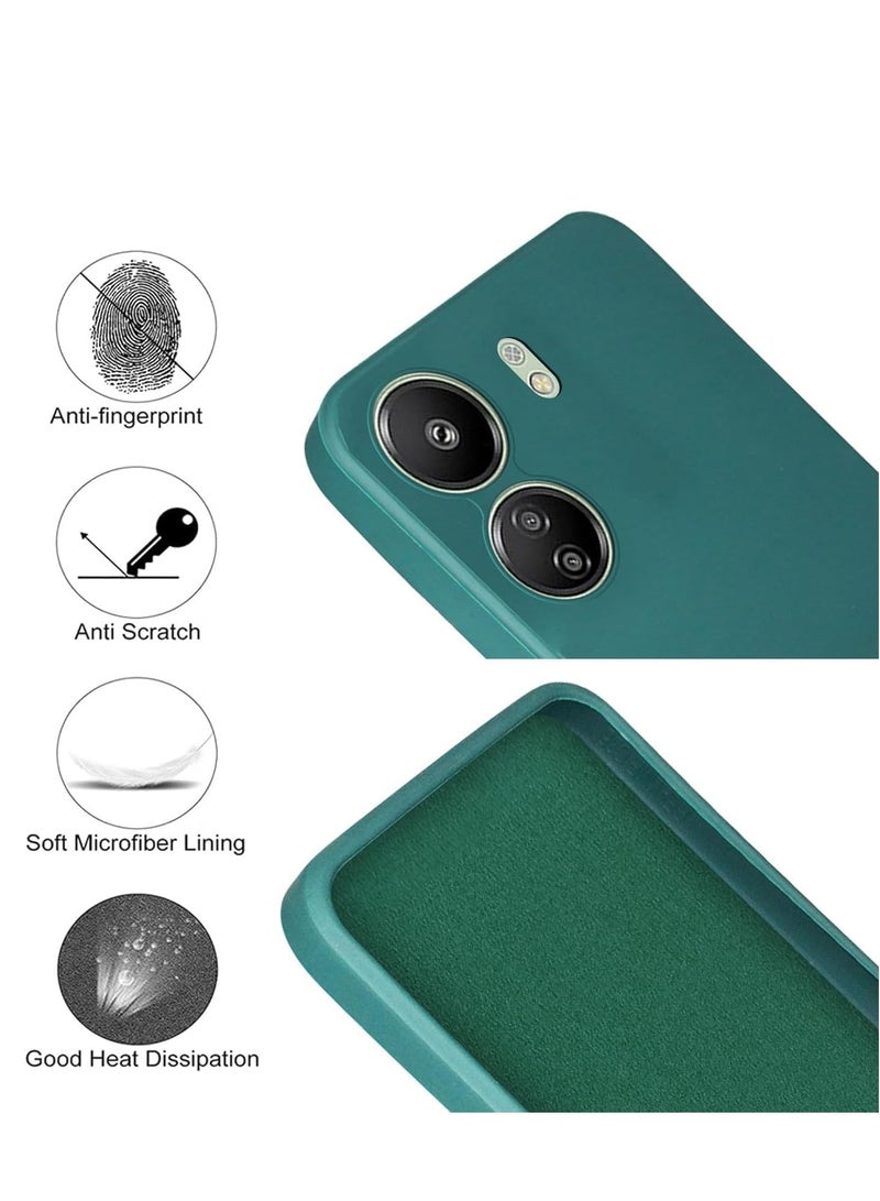 بورتوني غطاء حماية لهاتف Xiaomi Redmi 13C مصنوع من السيليكون الناعم من مادة TPU وغطاء واقي خفيف الوزن للصدمات مع حماية للكاميرا مصمم لهاتف Xiaomi Redmi 13C - Image 4