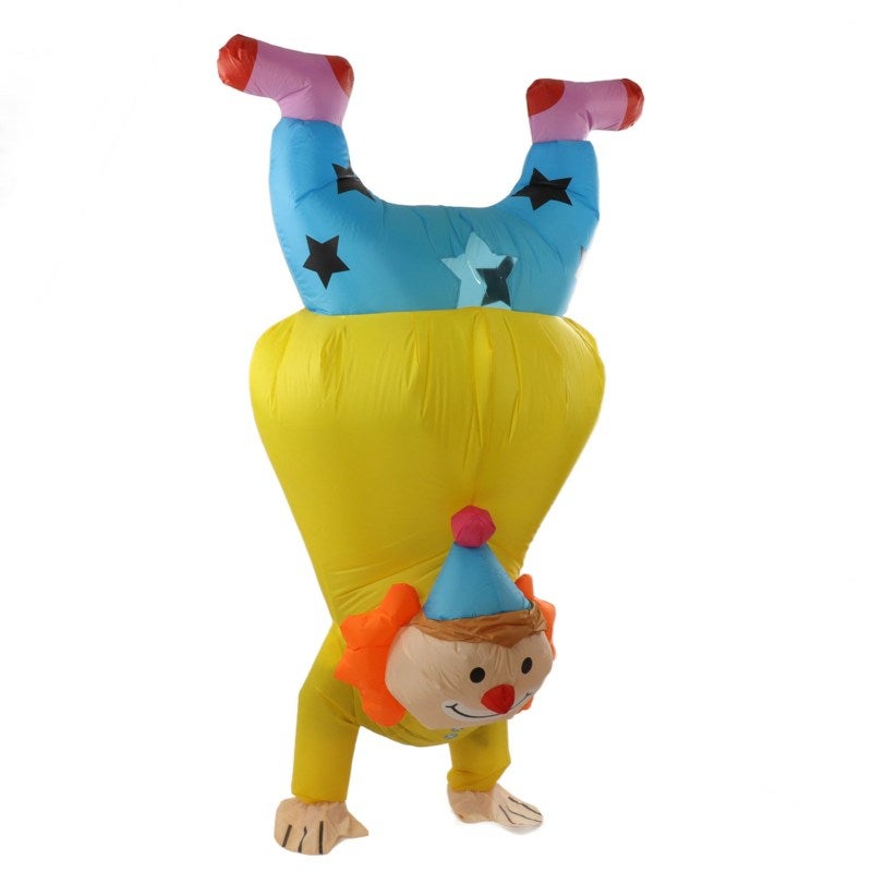 Inflatable Clown Costume: Waterproof Durable Reinforced Stitching - Lightweight Reusable Unique Handstand Clown Costume for Adult Halloween Cosplay Outdoor Carnivals Parties - Image 3