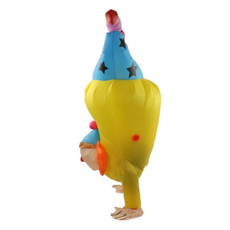 Inflatable Clown Costume: Waterproof Durable Reinforced Stitching - Lightweight Reusable Unique Handstand Clown Costume for Adult Halloween Cosplay Outdoor Carnivals Parties - Image 4