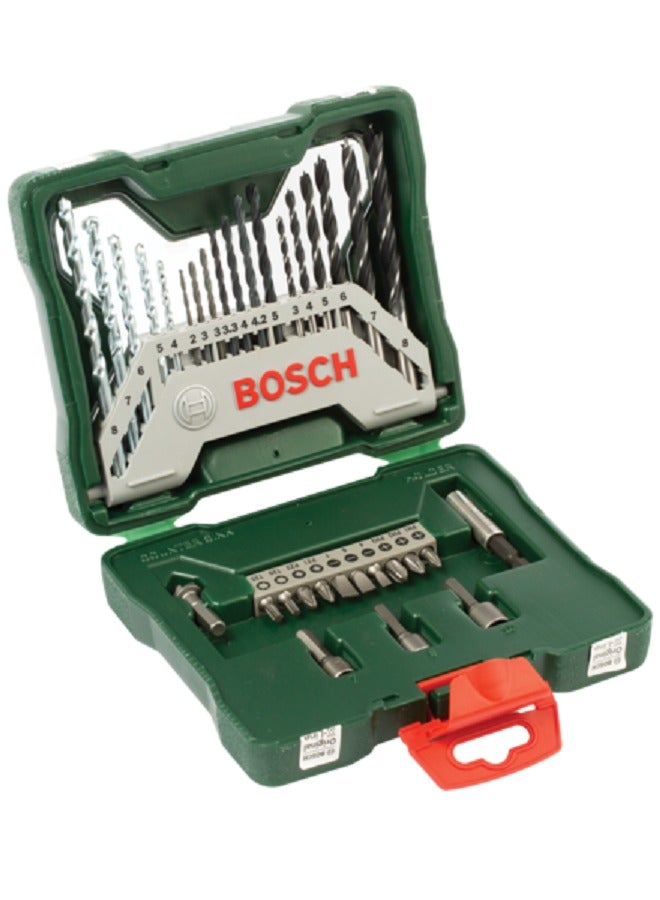 BOSCH 33-Piece X-Line Drill and Screwdriver Bit Set Grey and Silver  - Image 1