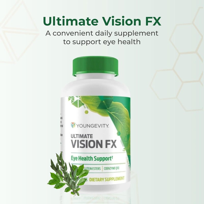 youngevity مكمل فيتامينات ومعادن يوجيفيتي الترا فيجن FX لصحة العين 60 كبسولة - Image 2
