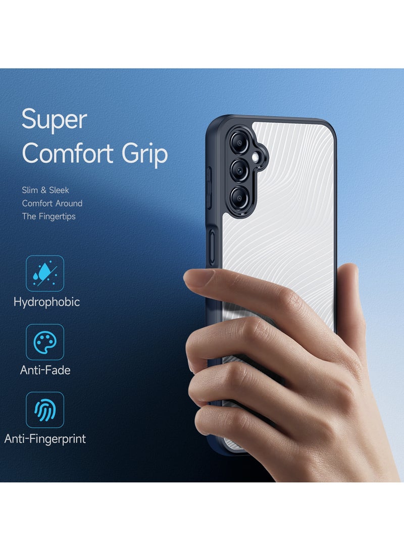 دوكس دوتشيز ايمو جراب لموبايل سامسونج ايه 14 4 جي/ 5 جي جراب نحيف وشفاف مطفي مصنع من البولي يوريثين الحراري بولي كربونات البولي بروبلين سيليكون - اسود - Image 5