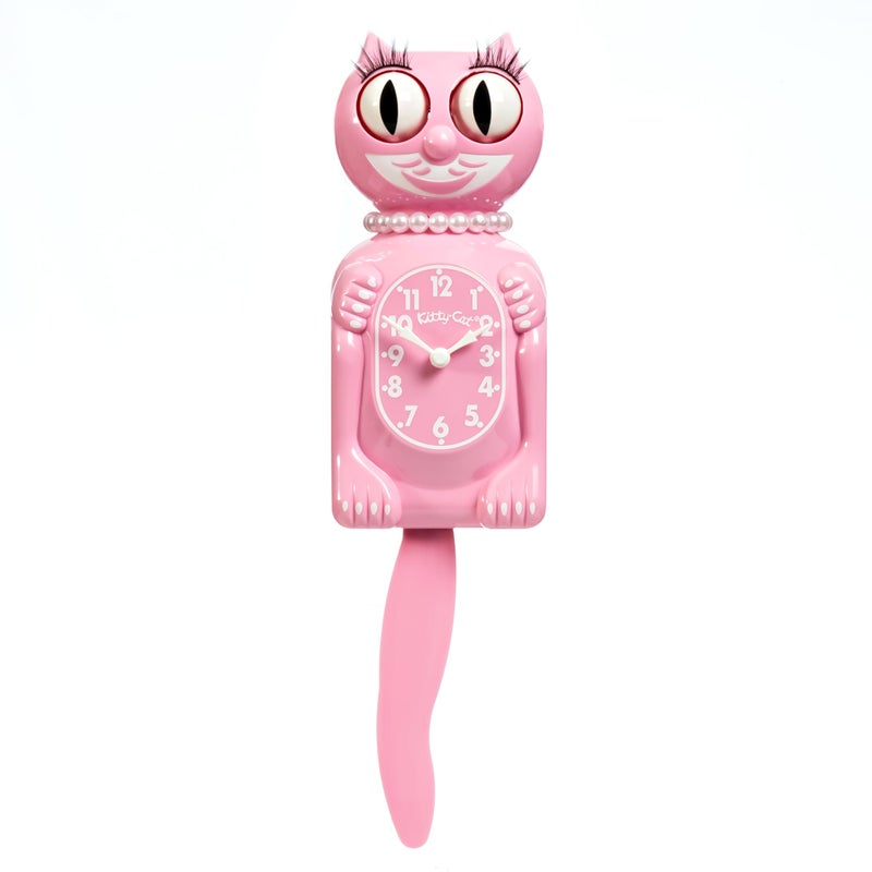 Kit Cat Klock Pink Satin Miss KittyCat Klock