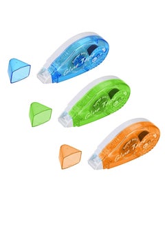 Y&D Double-Sided Adhesive Scrapbook Runner Tape Roller - (Random Color) Permanent Dots Applicator Glue Tapes Great for Home, Office, Crafting Cards Paper (8MM*8MM-3PCS)  - Image 1