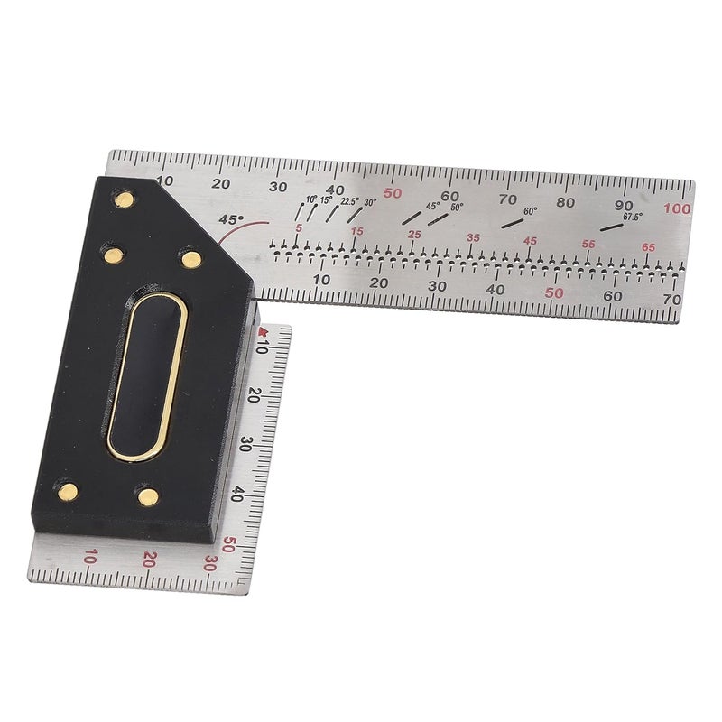 Stainless Steel Carpenter Square Framing Ruler 100mm L Measurements Tool - Image 5
