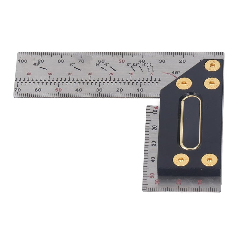 Stainless Steel Carpenter Square Framing Ruler 100mm L Measurements Tool - Image 4
