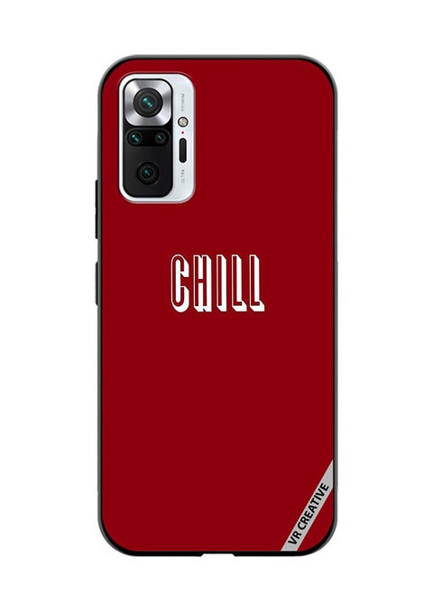 Protective Case Cover For Xiaomi Redmi Note 10 Pro Chill In Red Design Multicolour