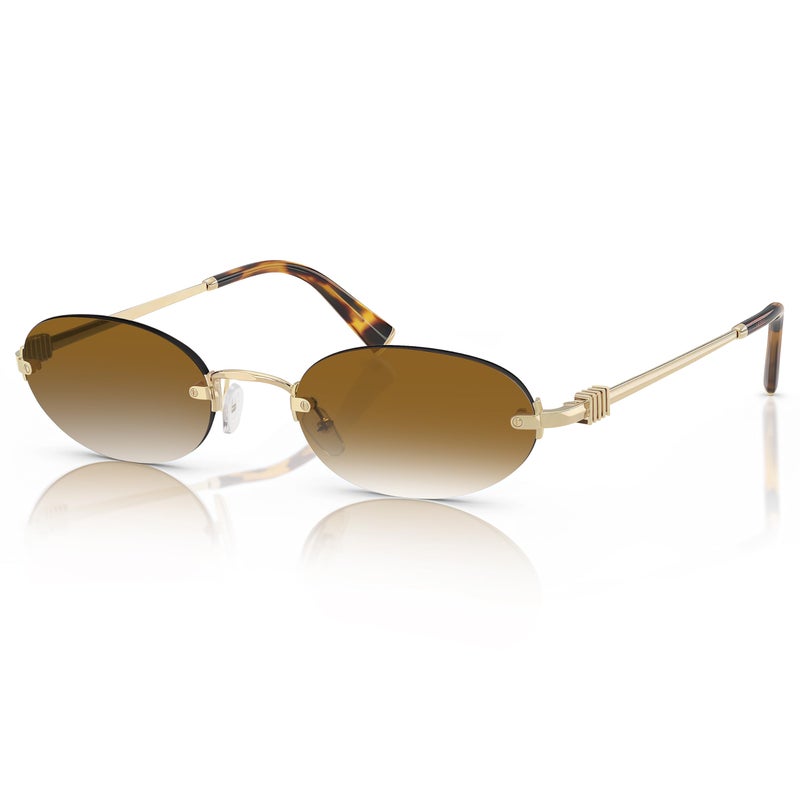 TYA Retro Small Oval Sunglasses for Women Men, 2026 Trendy Rimless Sun Glasses Fashion Narrow Shades Y2K Designer Sunnies - Image 1