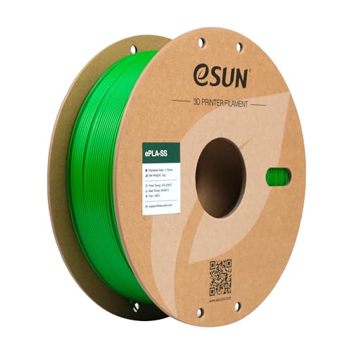 eSUN PLA Basic Filament 1.75mm, 3D Printer Filament High Speed PLA for Fast Printing, 1KG Spool (2.2 LBS) 3D Printing Filament for High Speed 3D Printers, Green - Image 1