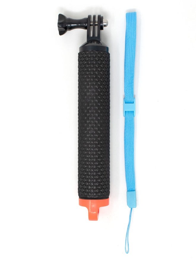 Action Pro Waterproof Floating Hand Grip Bobber with Wrist Strap & Screw Compatible with GoPro Hero 13/12/11/10/9/8/7/6/5/4, DJI Osmo Action, Insta360 X3, SJCAM & Other Action Cameras (Orange) - Image 1