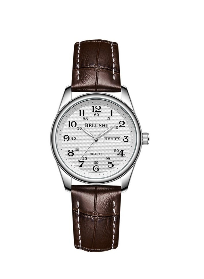 Belushi Luminous Quartz Watch For Middle-Aged And Elderly Women 