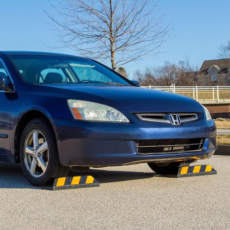 Guardian Industrial Products DH-PB-4 Heavy Duty Rubber Parking Curb - 24" Long, Black - Image 4
