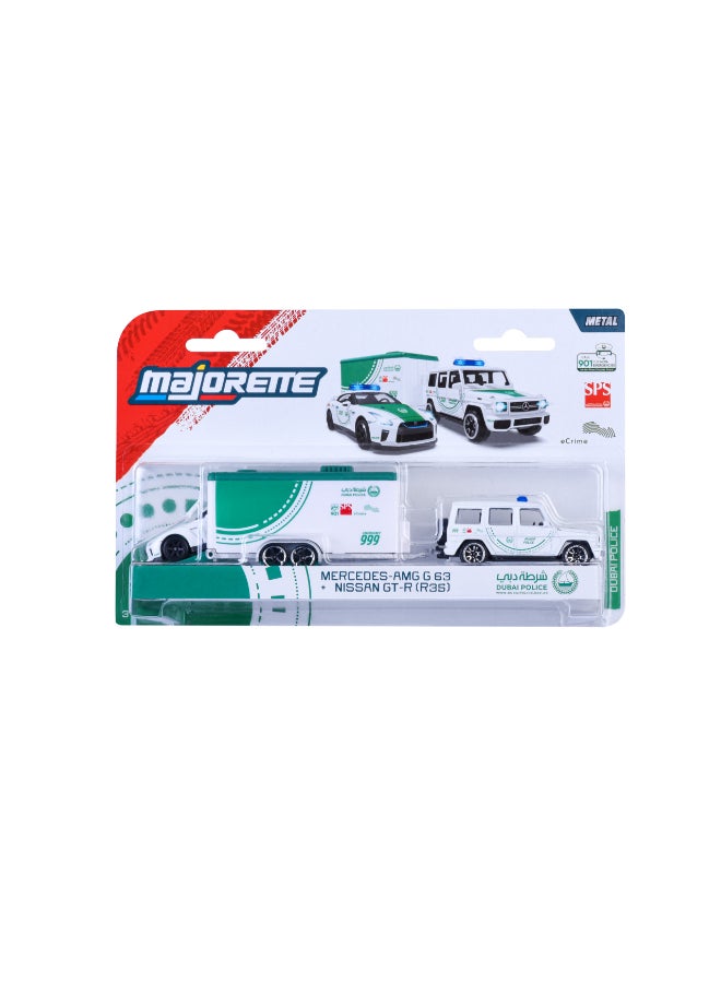 Majorette Dubai Police Racing Deluxe Trailer – Super Car's (1:64 Scale) – Die-Cast Toy Car for Kids & Collectors - Image 2