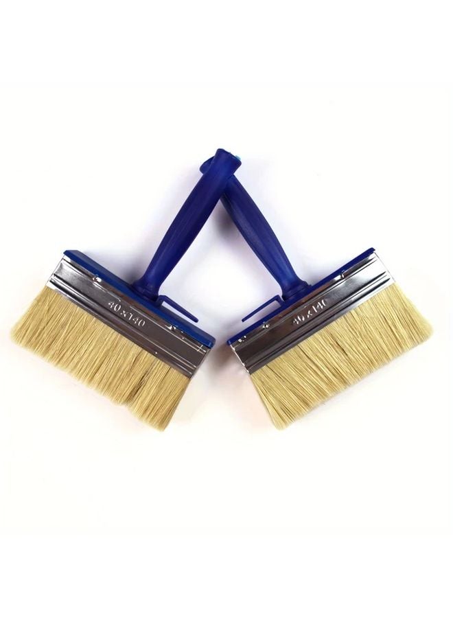 Blue Multi Purpose Brush with Stainless Steel Handle for Walls Ceilings Floors - Image 1