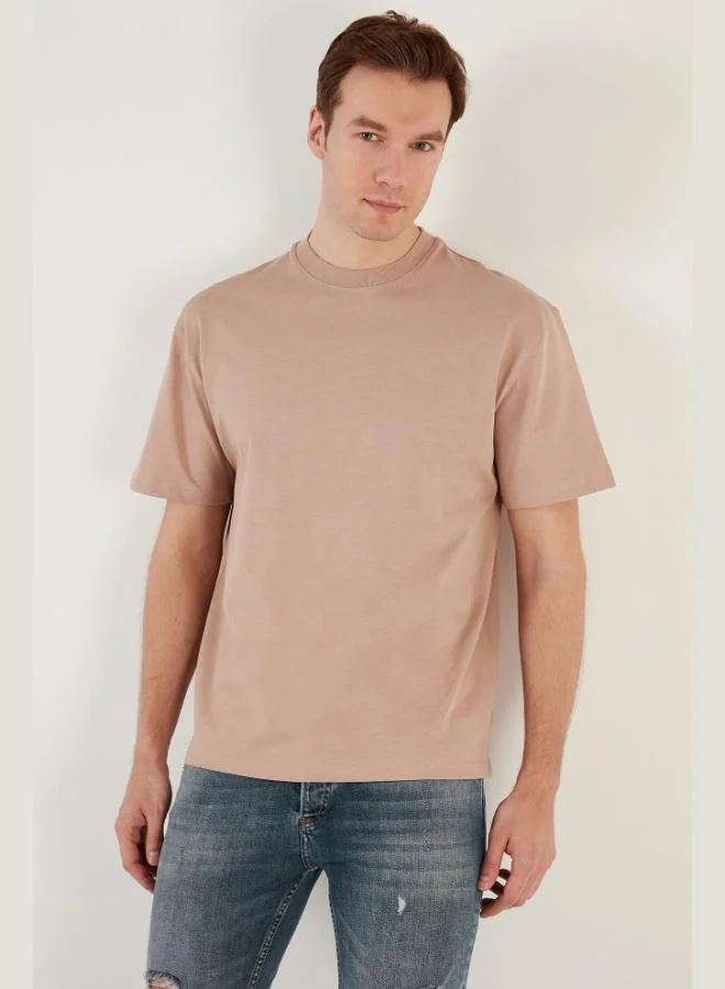 Buratti  Buratti Cotton Relaxed Fit Crew Neck T-Shirt Men's T-Shirt 5905446 for Men | Best Price UAE
