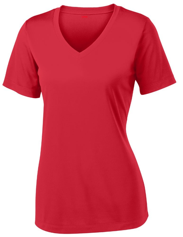 Opna Women's Short Sleeve Moisture Wicking Athletic Shirts Red - Image 1