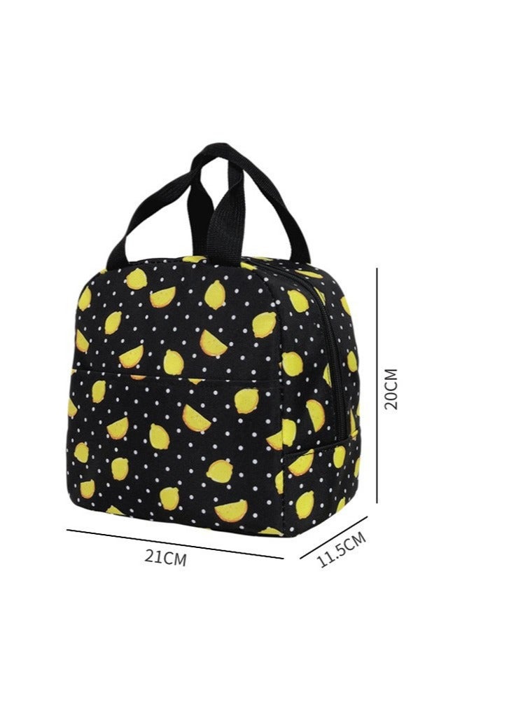 general Printed Sanrio Kuromi Student School Bag Backpack Lunch Bag Pencil Case Three-Piece Set - Image 3