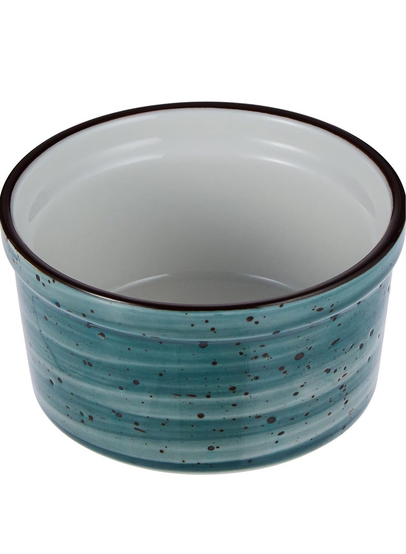 Porceletta Color Glaze Porcelain Lined Ramekin, 5 cm Size, Green - Image 1
