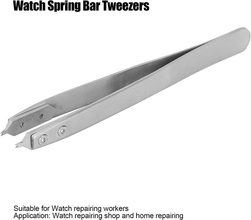 klarako Watch Repairing Tweezers Accessory, V‑Shaped Watch Setting Fitting Repairing Maintenance Spring Bar Tweezers Tool Watch Repairing Accessory - Image 2