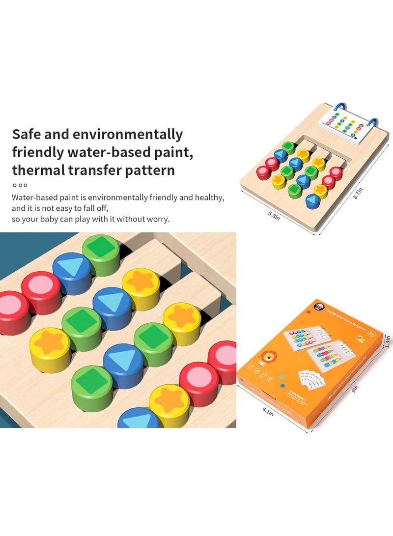 Toddler Toys Busy Board - Educational Montessori Toys With Wooden Shape Sorter Sensory Board, Toddler Tool Box Toy For 1 2 3 Year Old Boys Girls Learning Resources Gifts - Image 3