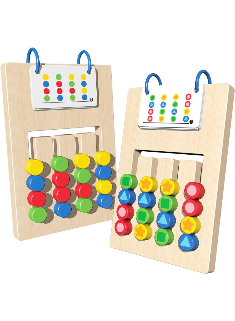 Toddler Toys Busy Board - Educational Montessori Toys With Wooden Shape Sorter Sensory Board, Toddler Tool Box Toy For 1 2 3 Year Old Boys Girls Learning Resources Gifts - Image 2